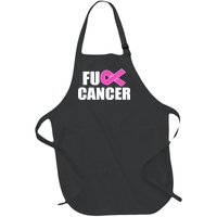 F*ck Breast Cancer Fight Logo Full-Length Apron With Pockets