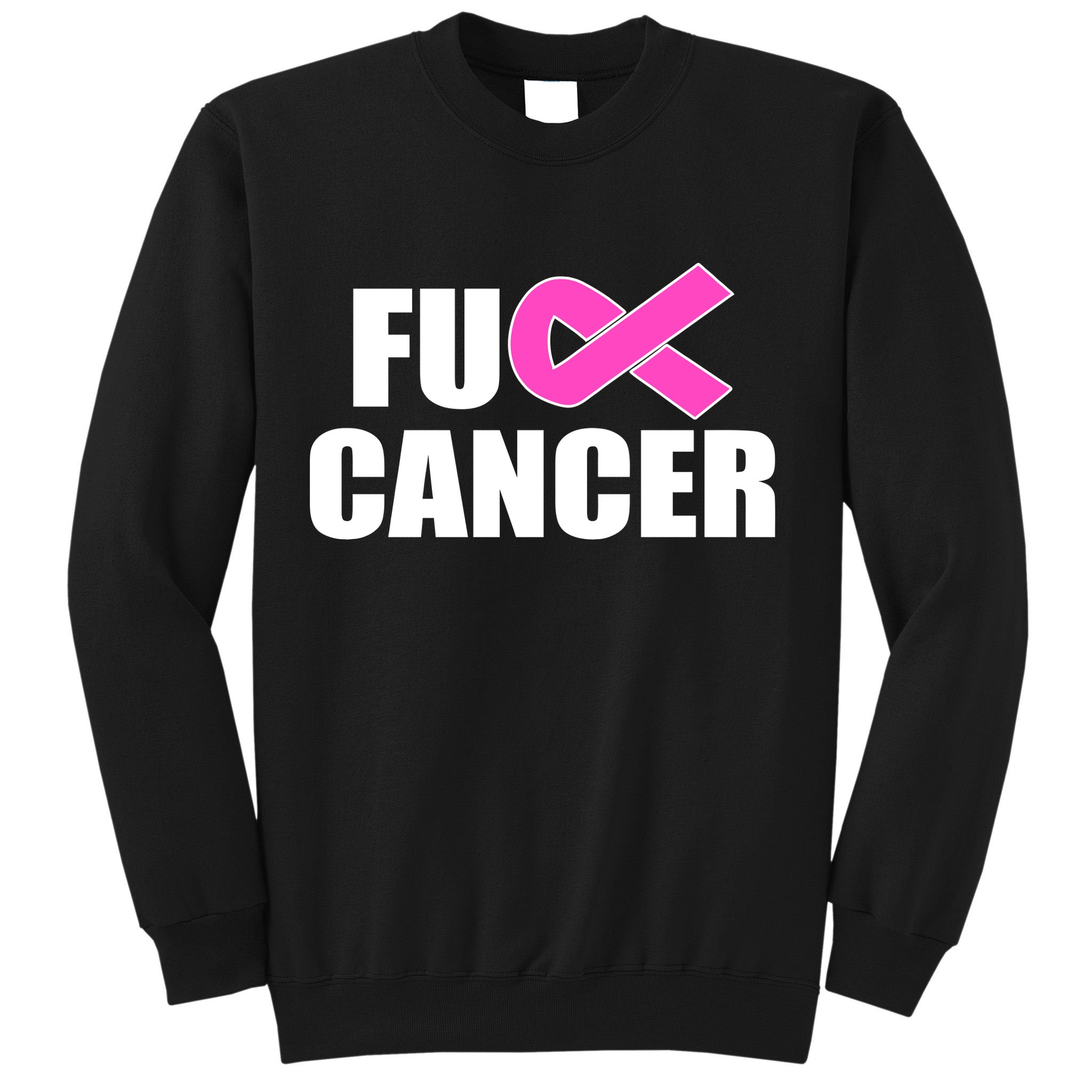 F*ck Breast Cancer Fight Logo Sweatshirt