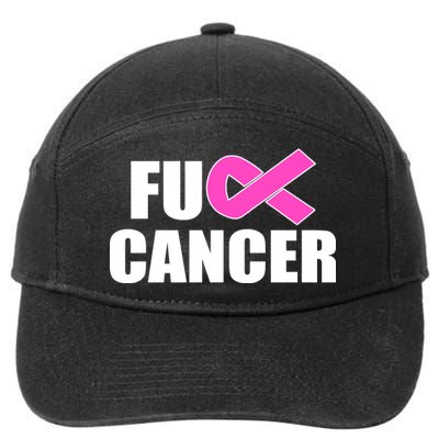 F*ck Breast Cancer Fight Logo 7-Panel Snapback Hat