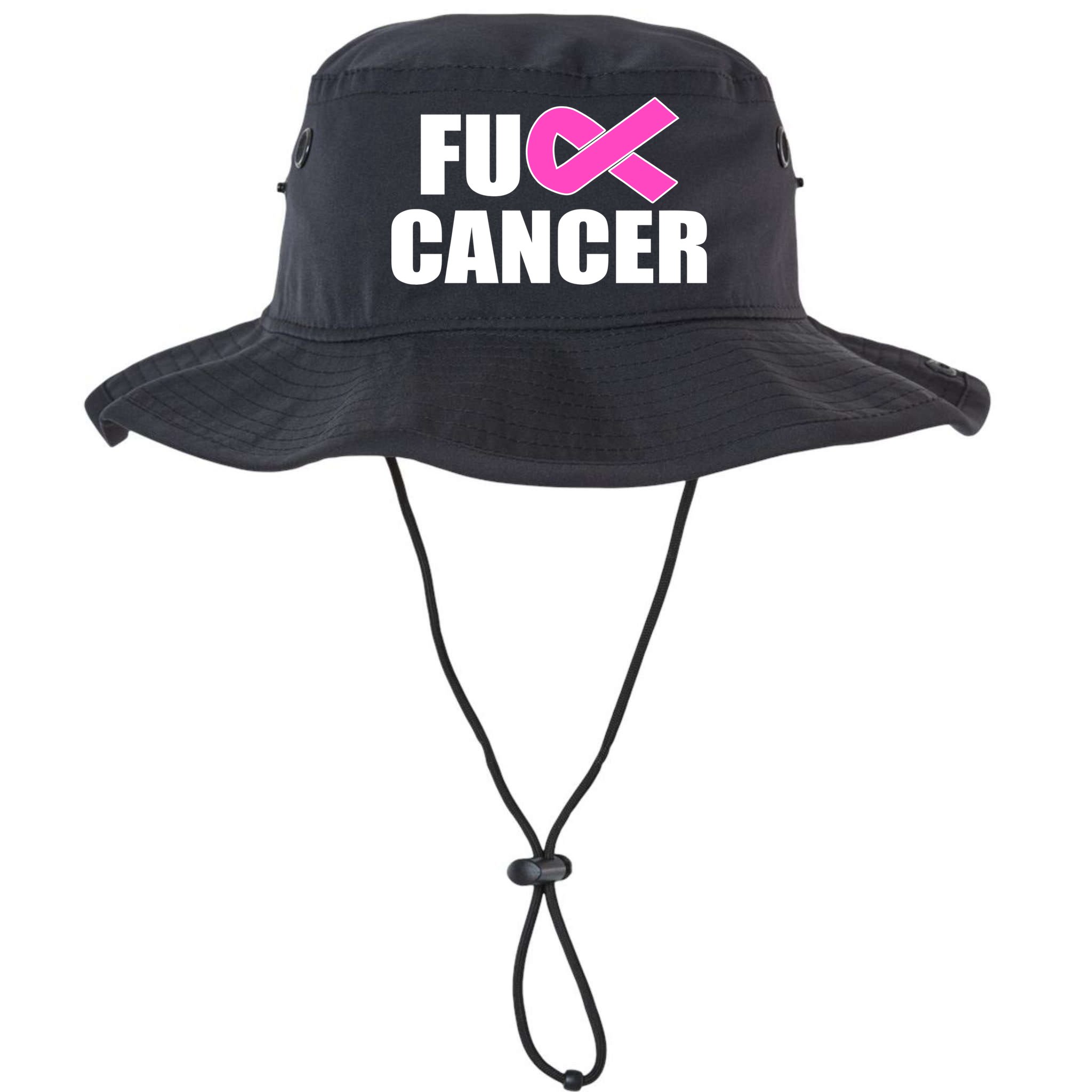 F*ck Breast Cancer Fight Logo Bucket Hat