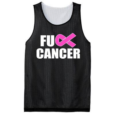 F*ck Breast Cancer Fight Logo Mesh Reversible Basketball Jersey Tank