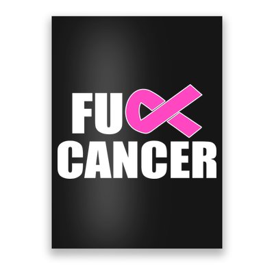 F*ck Breast Cancer Fight Logo Poster