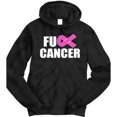 F*ck Breast Cancer Fight Logo Tie Dye Hoodie