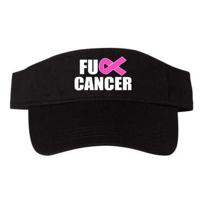 F*ck Breast Cancer Fight Logo Valucap Bio-Washed Visor