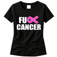 F*ck Breast Cancer Fight Logo Women's T-Shirt