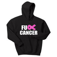 F*ck Breast Cancer Fight Logo Kids Hoodie