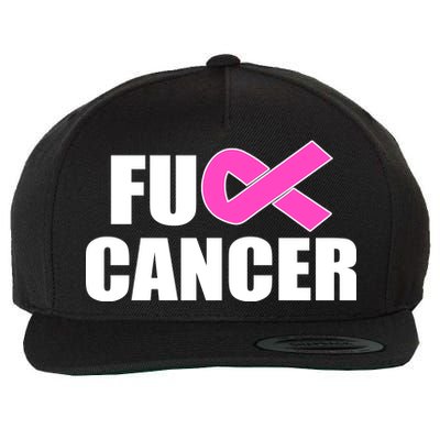 F*ck Breast Cancer Fight Logo Wool Snapback Cap