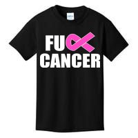 F*ck Breast Cancer Fight Logo Kids T-Shirt