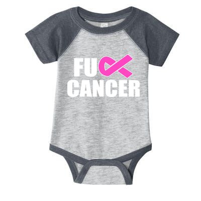 F*ck Breast Cancer Fight Logo Infant Baby Jersey Bodysuit