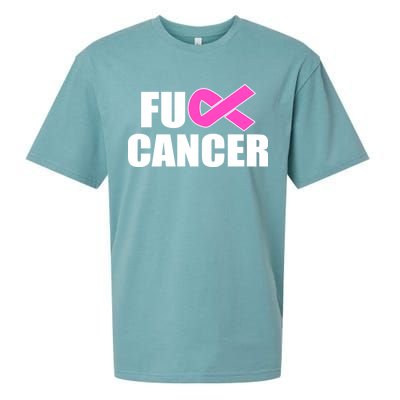 F*ck Breast Cancer Fight Logo Sueded Cloud Jersey T-Shirt