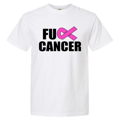 F*ck Breast Cancer Fight Logo Garment-Dyed Heavyweight T-Shirt