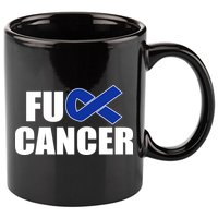 F*ck Colon Cancer Fight Logo 11oz C Handle Ceramic Mug