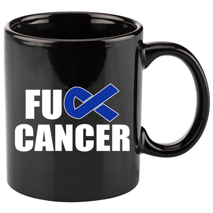 F*ck Colon Cancer Fight Logo 11oz C Handle Ceramic Mug