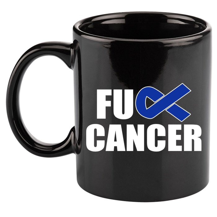F*ck Colon Cancer Fight Logo 11oz C Handle Ceramic Mug