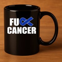 F*ck Colon Cancer Fight Logo 11oz C Handle Ceramic Mug