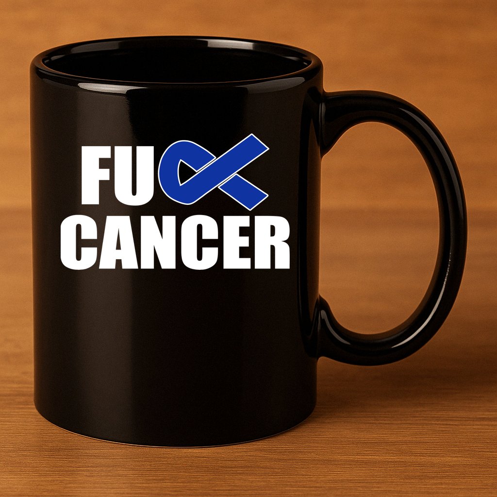 F*ck Colon Cancer Fight Logo 11oz C Handle Ceramic Mug