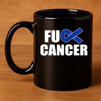 F*ck Colon Cancer Fight Logo 11oz C Handle Ceramic Mug