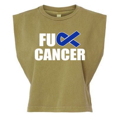 F*ck Colon Cancer Fight Logo Garment-Dyed Women's Muscle Tee