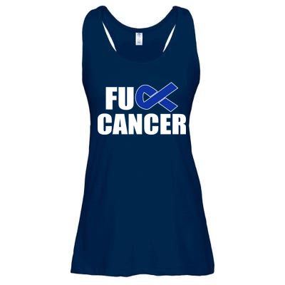 F*ck Colon Cancer Fight Logo Ladies Essential Flowy Tank