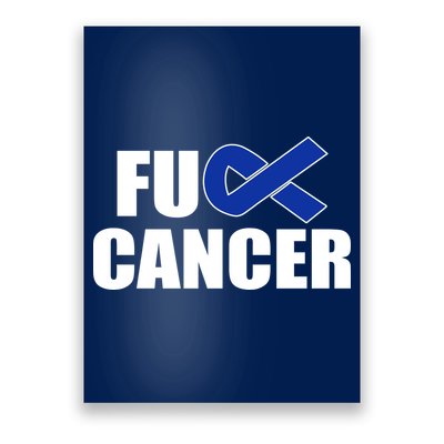F*ck Colon Cancer Fight Logo Poster