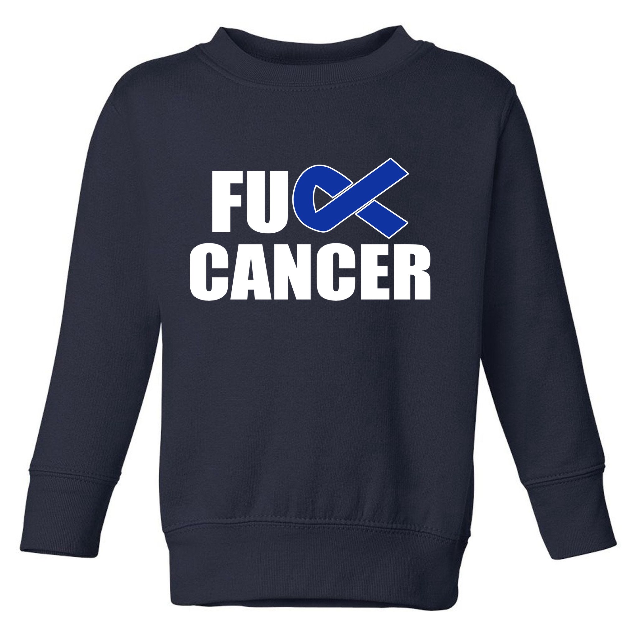 F*ck Colon Cancer Fight Logo Toddler Sweatshirt