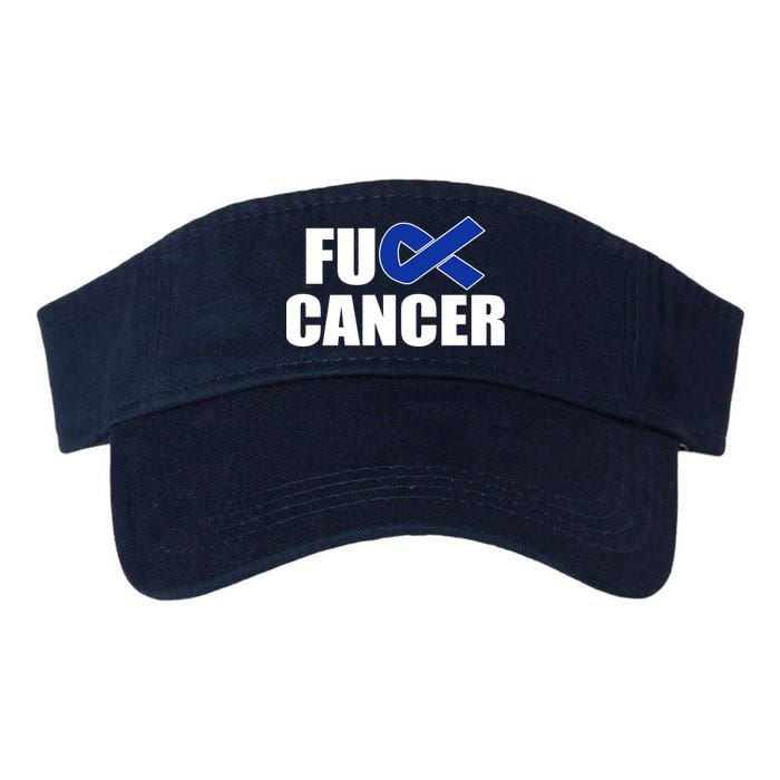 F*ck Colon Cancer Fight Logo Valucap Bio-Washed Visor