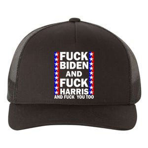 F*ck Kamala Harris and F Joe Biden Yupoong Adult 5-Panel Trucker Hat