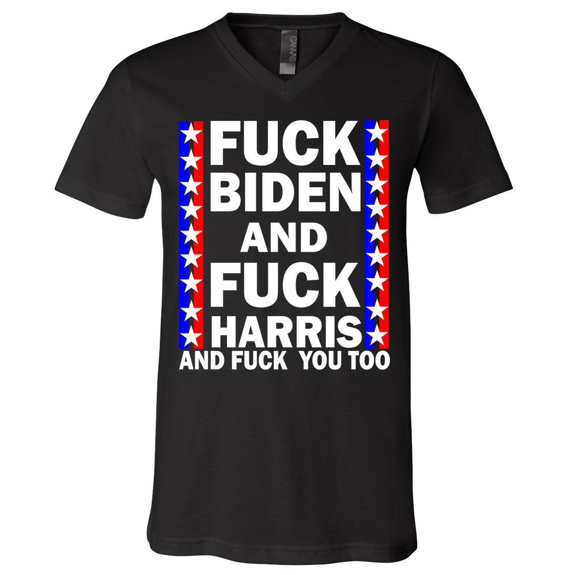 F*ck Kamala Harris and F Joe Biden V-Neck T-Shirt