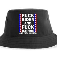 F*ck Kamala Harris and F Joe Biden Sustainable Bucket Hat