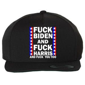 F*ck Kamala Harris and F Joe Biden Wool Snapback Cap