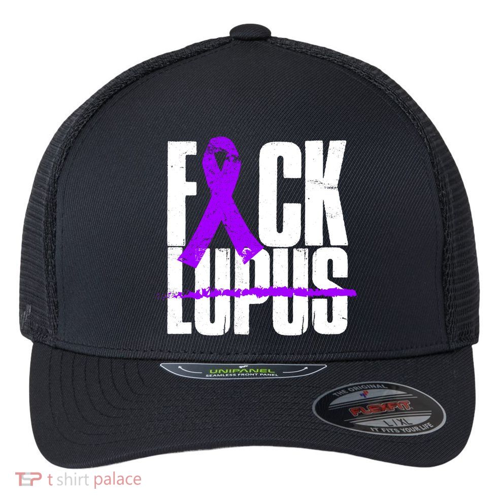 F*ck Lupus Flexfit Unipanel Trucker Cap
