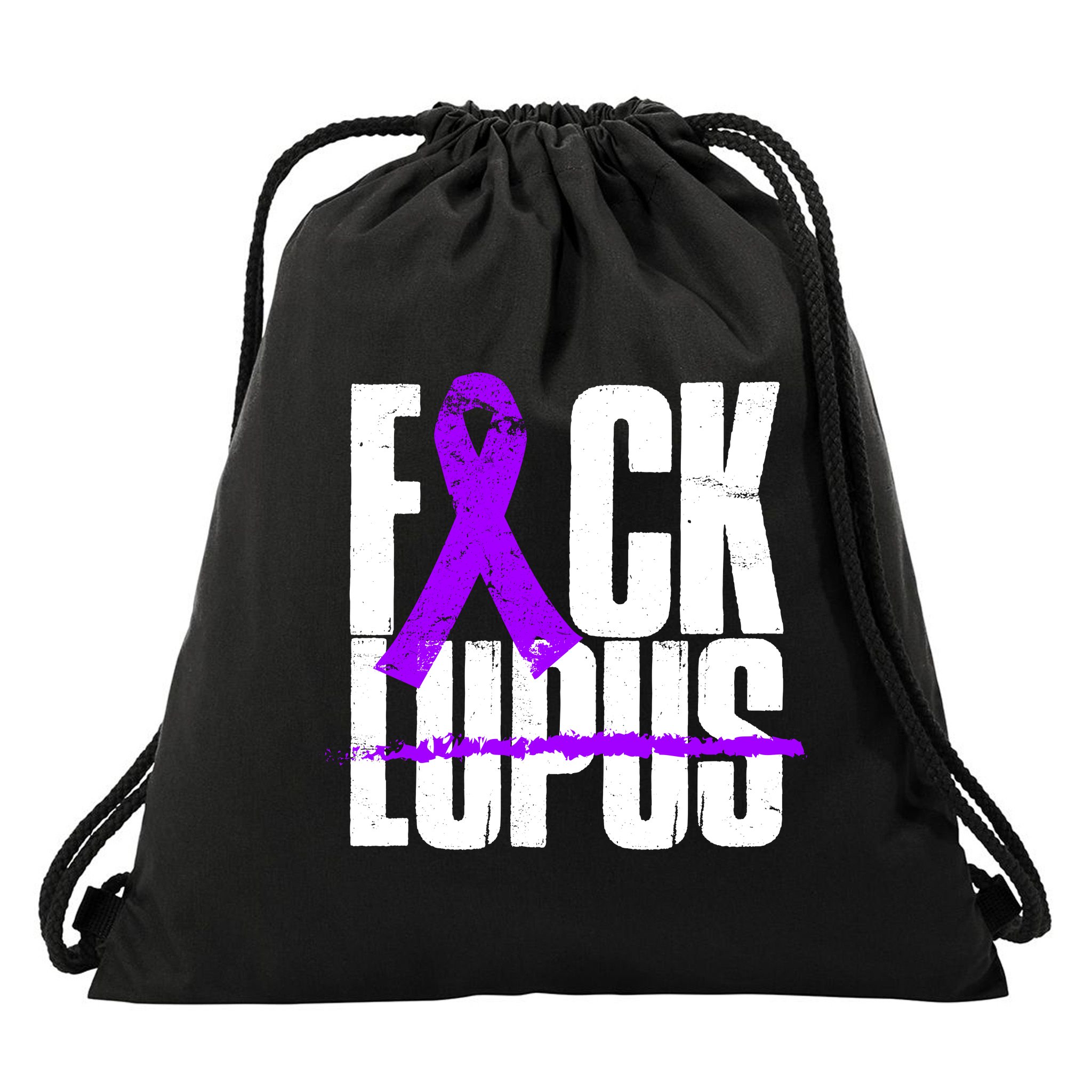 F*ck Lupus Drawstring Bag