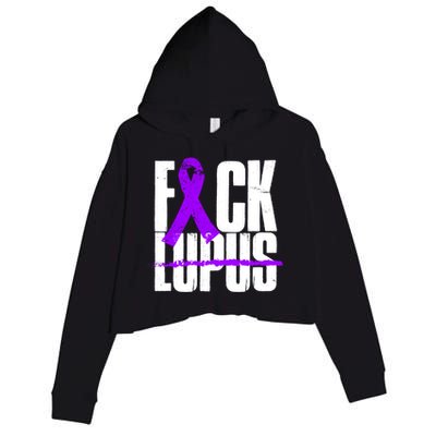 F*ck Lupus Crop Fleece Hoodie