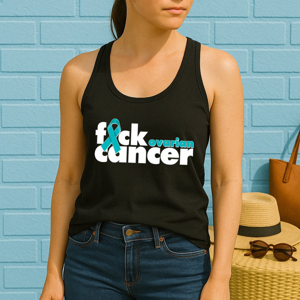 F*ck Ovarian Cancer Womens Tank Top