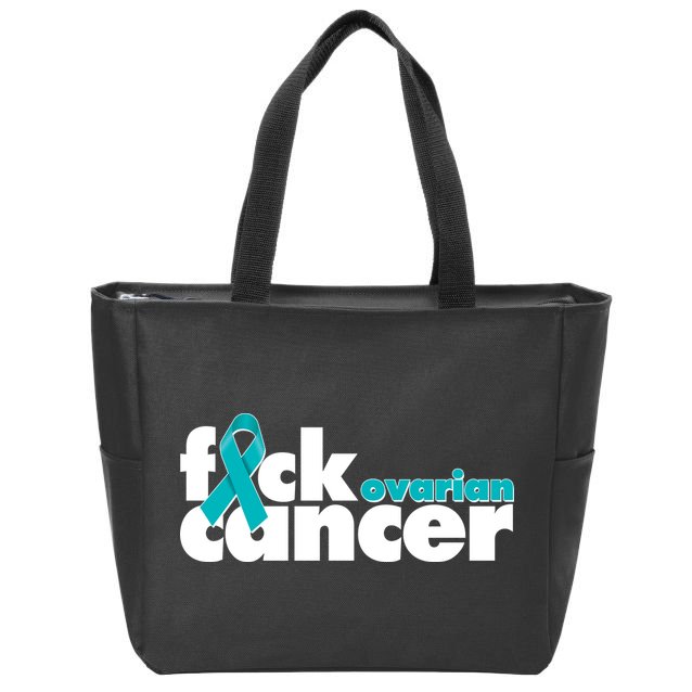F*ck Ovarian Cancer Zip Tote Bag