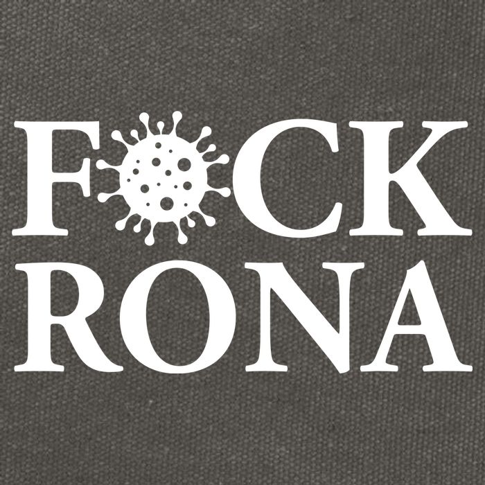 F*ck Rona Cotton Canvas Backpack