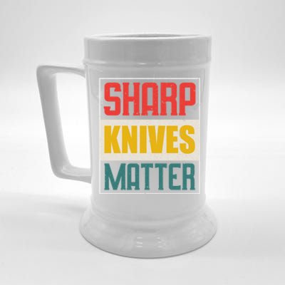 Funny Chef Knife Of Sharp Knives Matter For Chefs Funny Gift Beer Stein