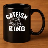 Fishing Catfish King 11oz C Handle Ceramic Mug