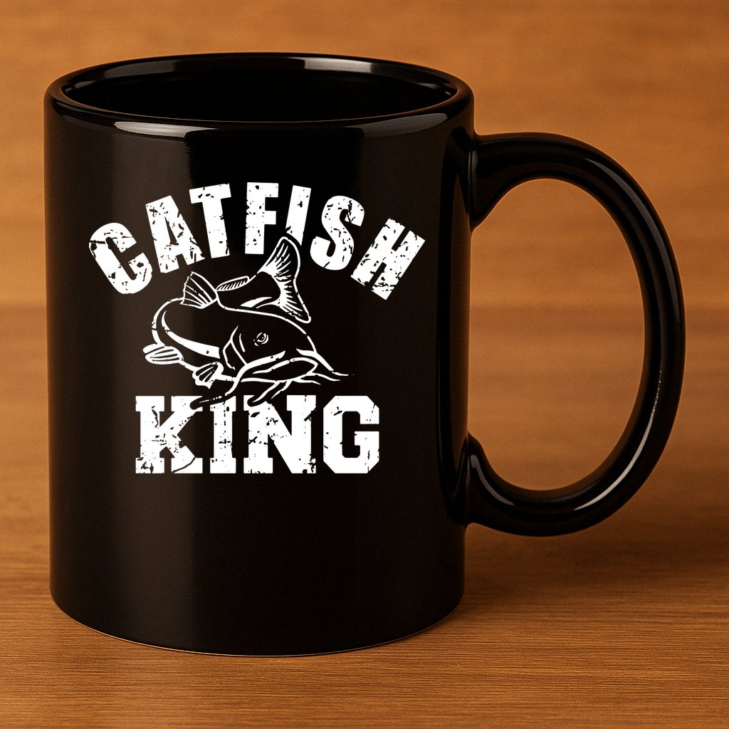 Fishing Catfish King 11oz C Handle Ceramic Mug