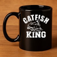 Fishing Catfish King 11oz C Handle Ceramic Mug