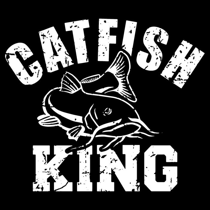 Fishing Catfish King Drawstring Bag