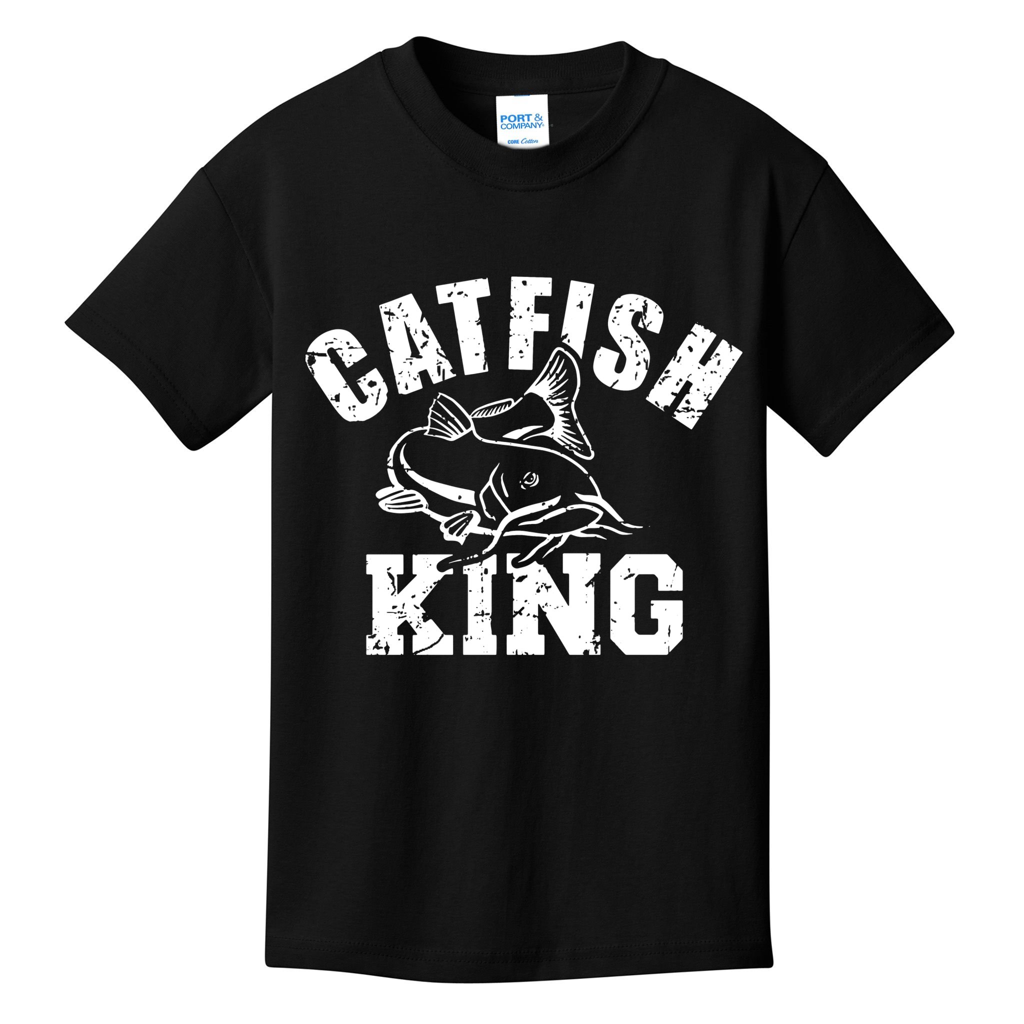 Fishing Catfish King Kids T-Shirt