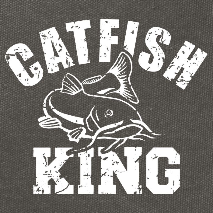 Fishing Catfish King Cotton Canvas Backpack