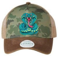 Fanged Cobra King Snake Fast Striking Fangs Bite Legacy Tie Dye Trucker Hat