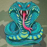 Fanged Cobra King Snake Fast Striking Fangs Bite Legacy Tie Dye Trucker Hat