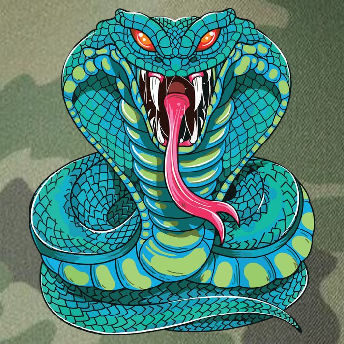 Fanged Cobra King Snake Fast Striking Fangs Bite Legacy Tie Dye Trucker Hat