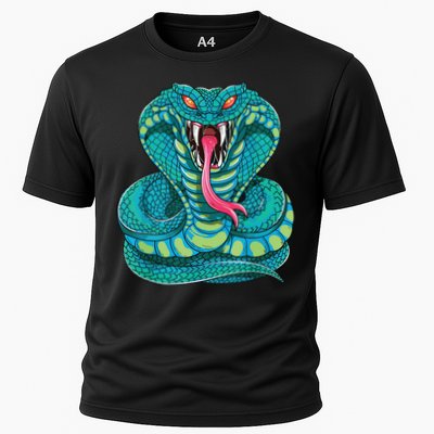 Fanged Cobra King Snake Fast Striking Fangs Bite Performance Shirt