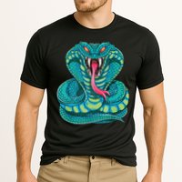 Fanged Cobra King Snake Fast Striking Fangs Bite Performance Shirt