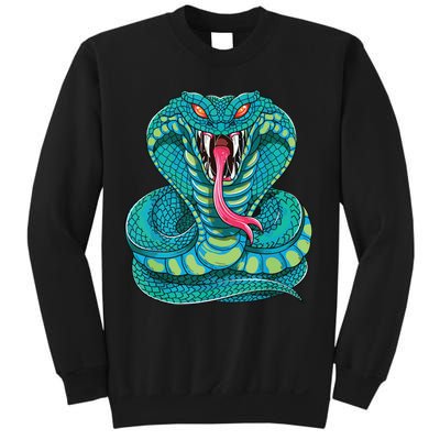 Fanged Cobra King Snake Fast Striking Fangs Bite Sweatshirt