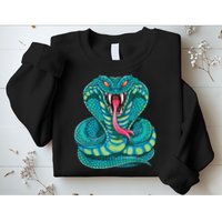 Fanged Cobra King Snake Fast Striking Fangs Bite Sweatshirt